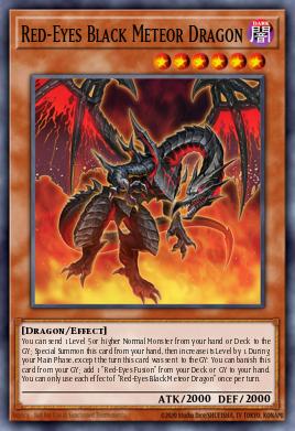 Pojedinačna karta iz seta pod imenom: Red-Eyes Black Meteor Dragon