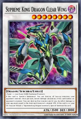 Pojedinačna karta iz seta pod imenom: Supreme King Dragon Clear Wing