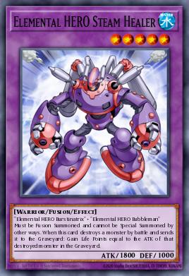 Pojedinačna karta iz seta pod imenom: Elemental HERO Steam Healer